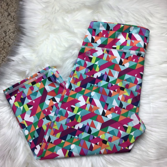 Fabletics Pants - Fabletics raibow colored crop leggings